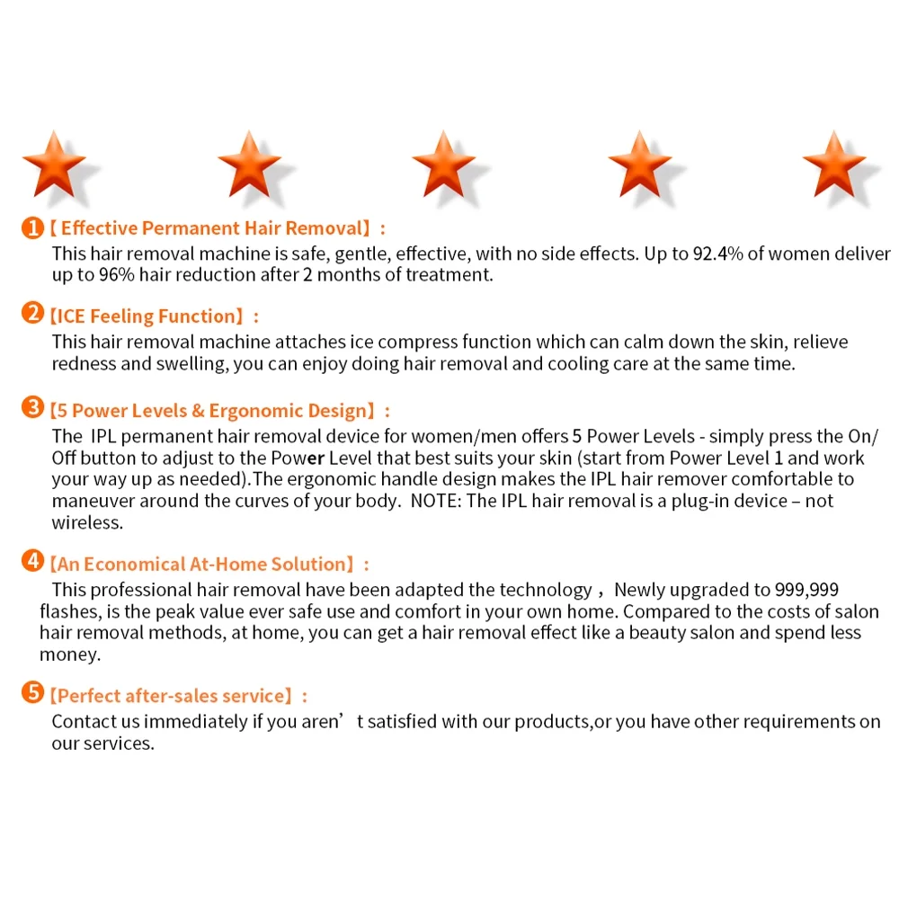 Intense Pulsed Light Hair Removal for Women and Men, Hair Removal Device for Body,Best Gift - Image 3